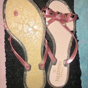 Size 6 Valentino flip flops